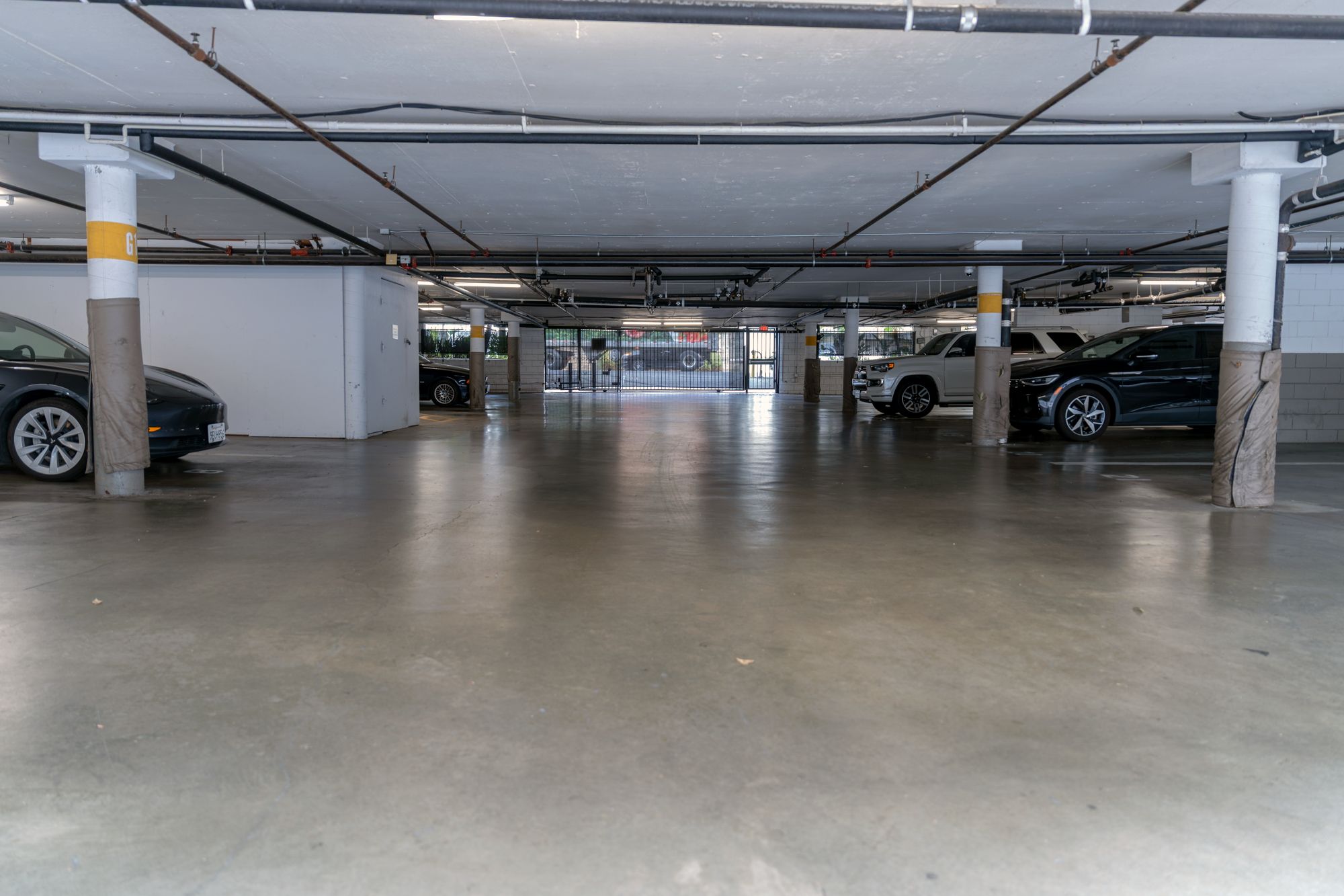 Covered parking garage for monthly parking